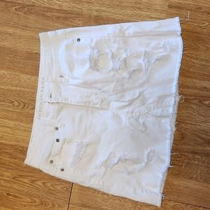 AEO white High Rise Festival mini skirt sz  4